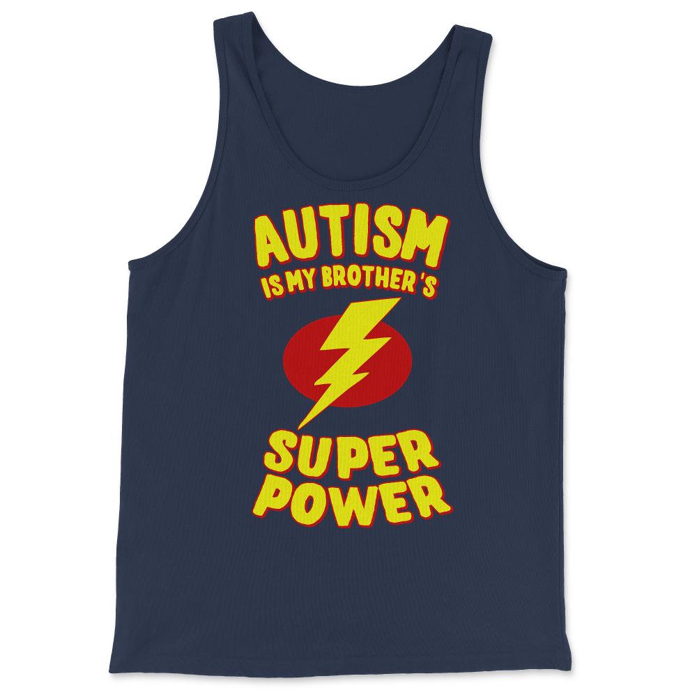 Autism Is My Brother's Superpower - Tank Top - Navy