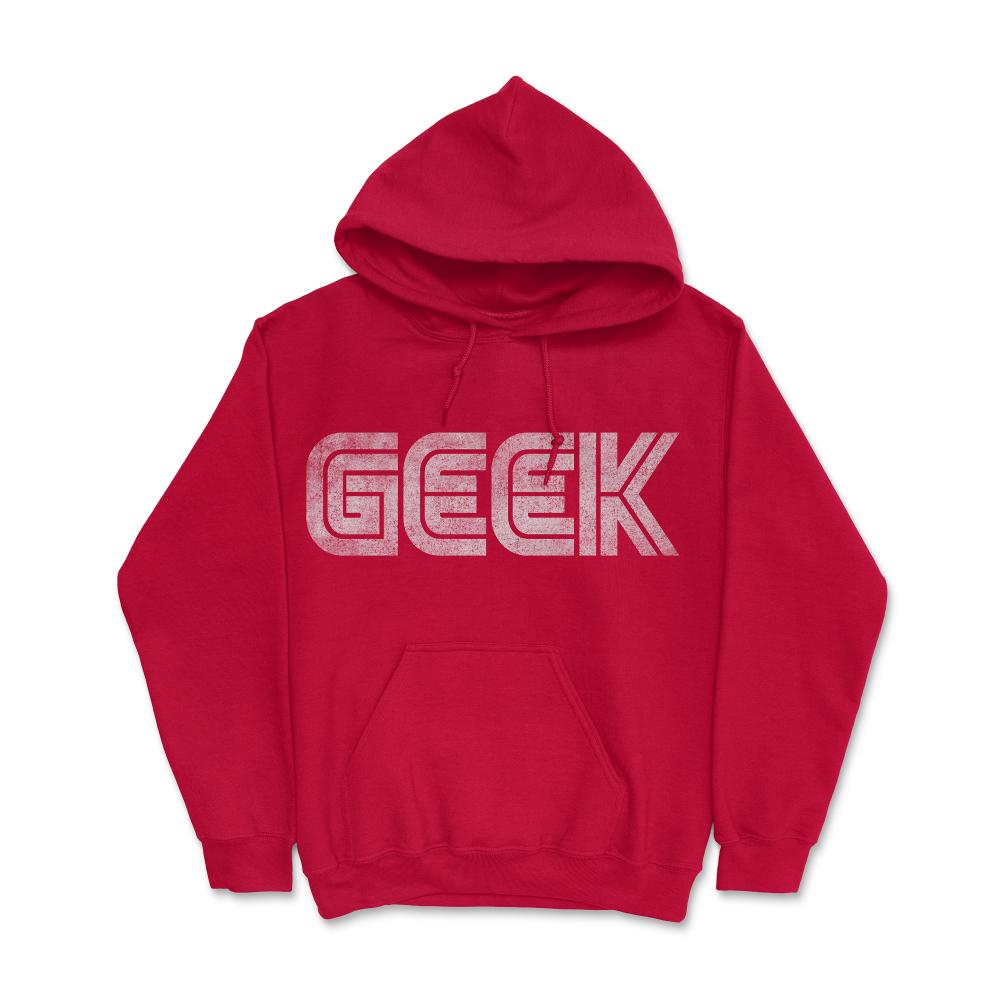 Geek Retro - Hoodie - Red