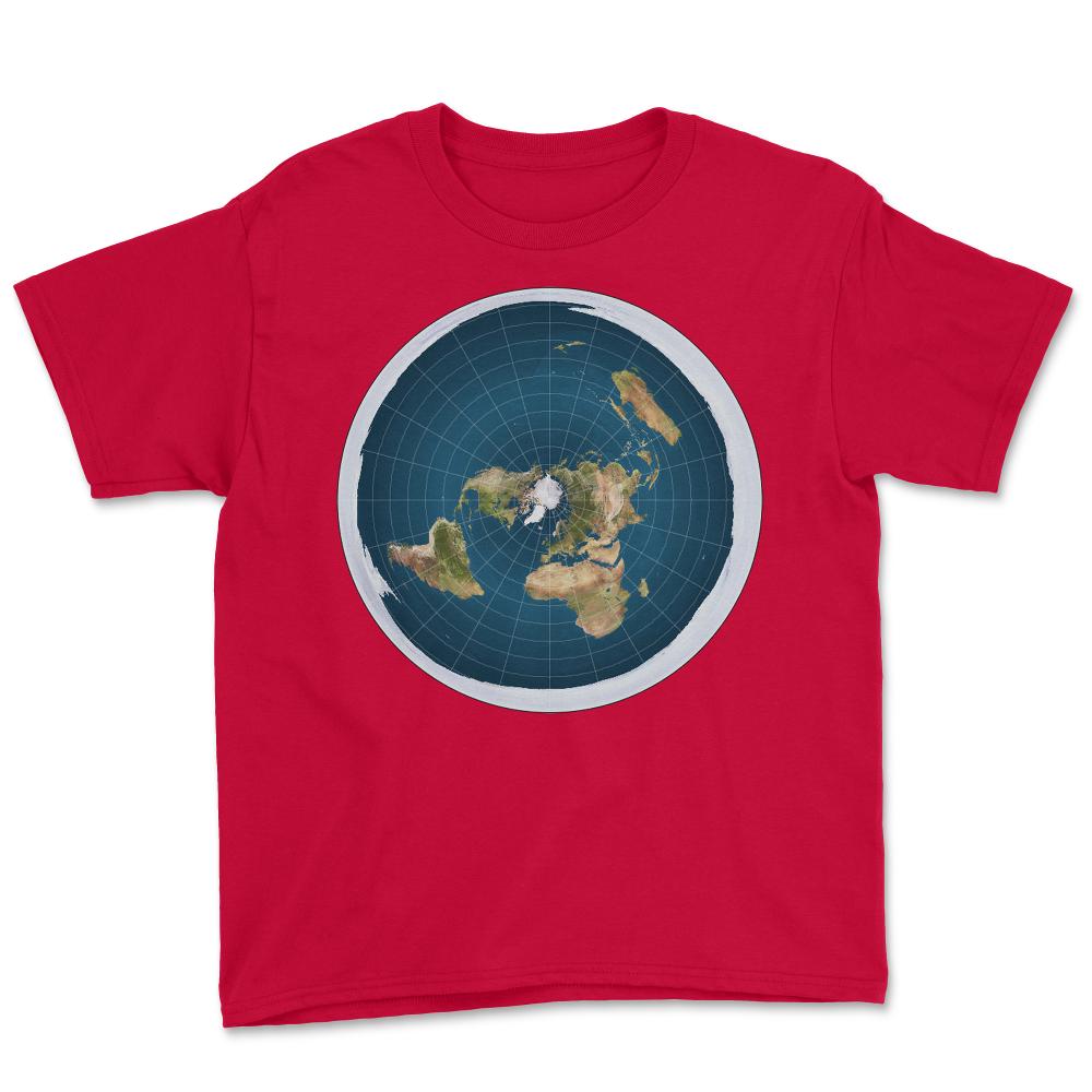 Flat Earth - Youth Tee - Red