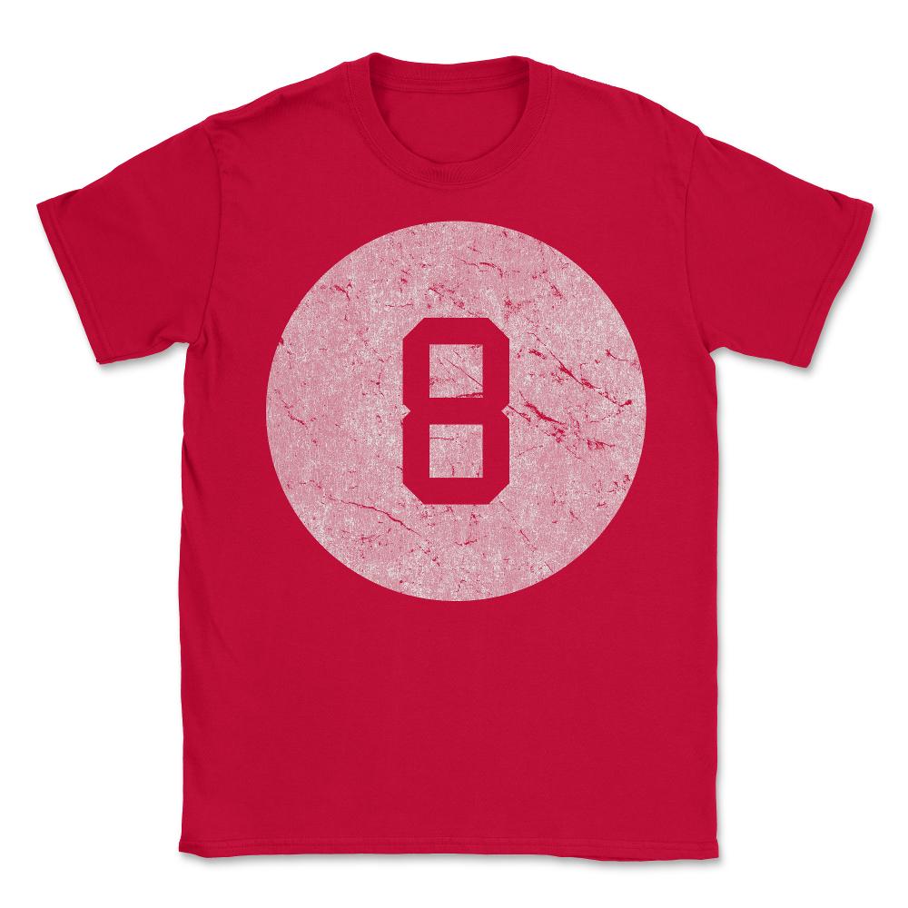 Retro 8 Ball - Unisex T-Shirt - Red