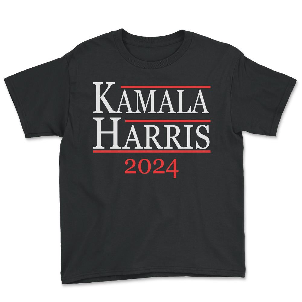 Kamala Harris For President 2024 - Youth Tee - Black