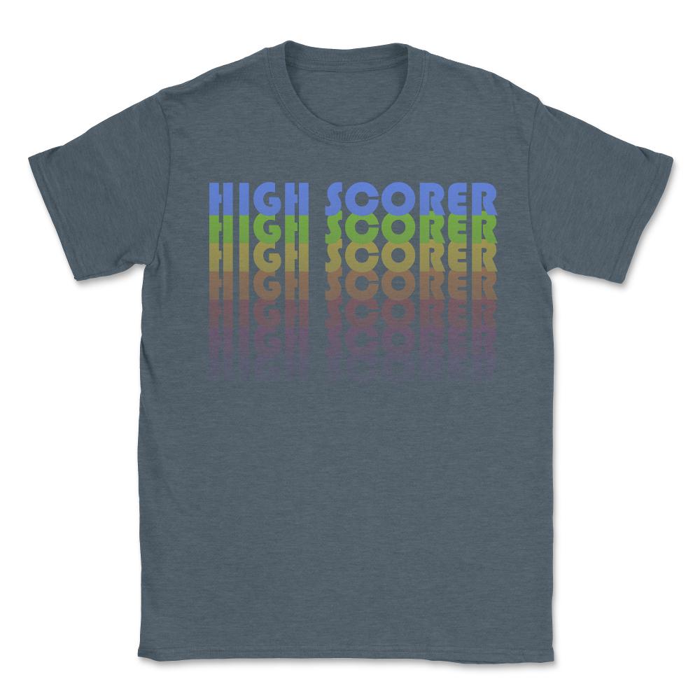 High Scorer Gamer Retro - Unisex T-Shirt - Dark Grey Heather