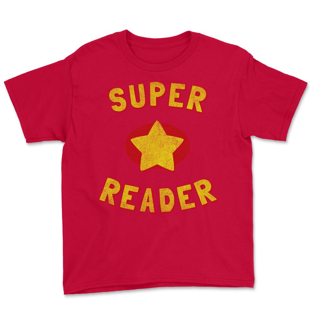 Super Reader Retro - Youth Tee - Red