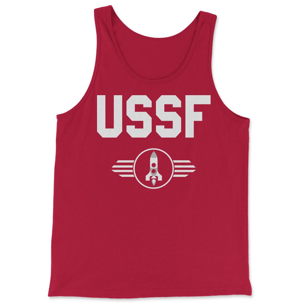 United States Space Force USSF - Tank Top - Red