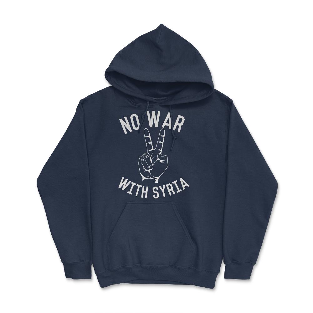 No War With Syria - Hoodie - Navy