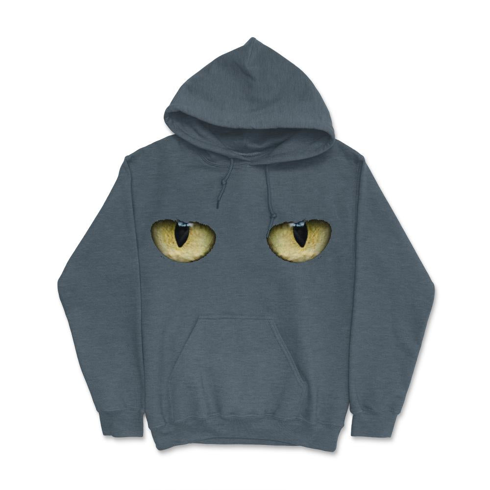 Creepy Cat Eyes - Hoodie - Dark Grey Heather