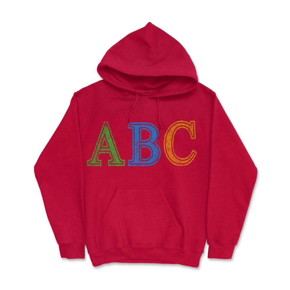 ABC Retro - Hoodie - Red
