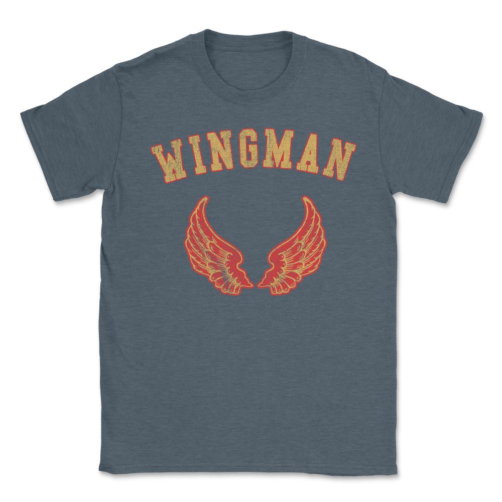 Wingman Retro - Unisex T-Shirt - Dark Grey Heather