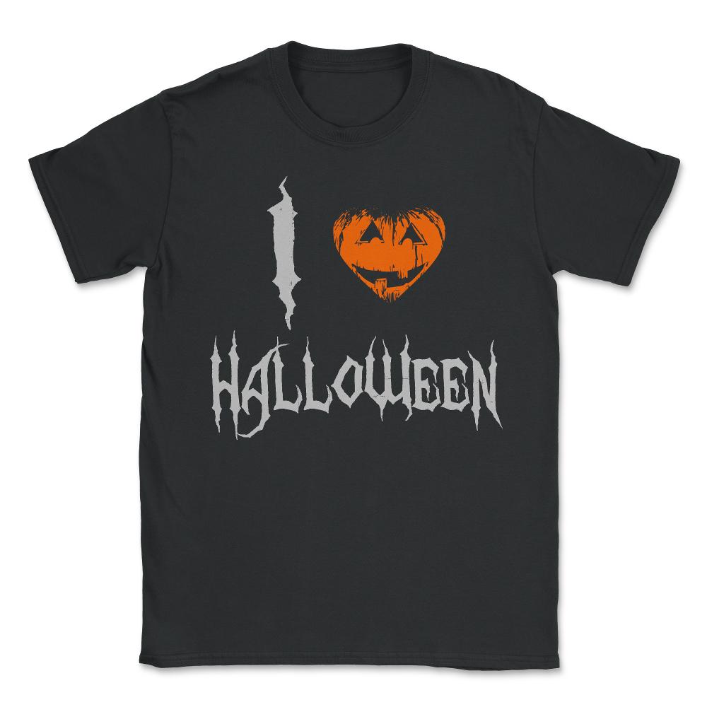 I Love Halloween - Unisex T-Shirt - Black