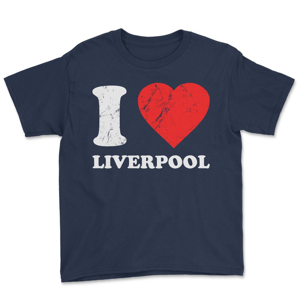 I Love Liverpool - Youth Tee - Navy