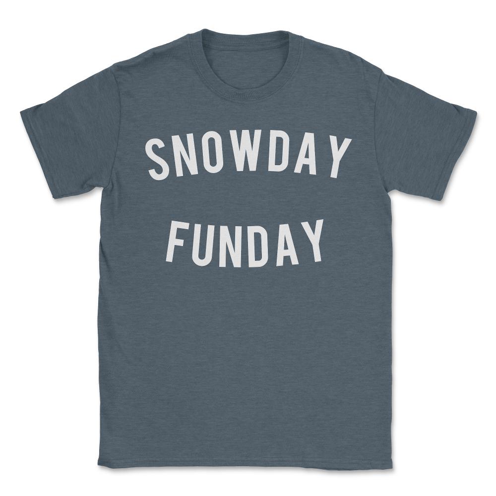 Snowday Funday - Unisex T-Shirt - Dark Grey Heather