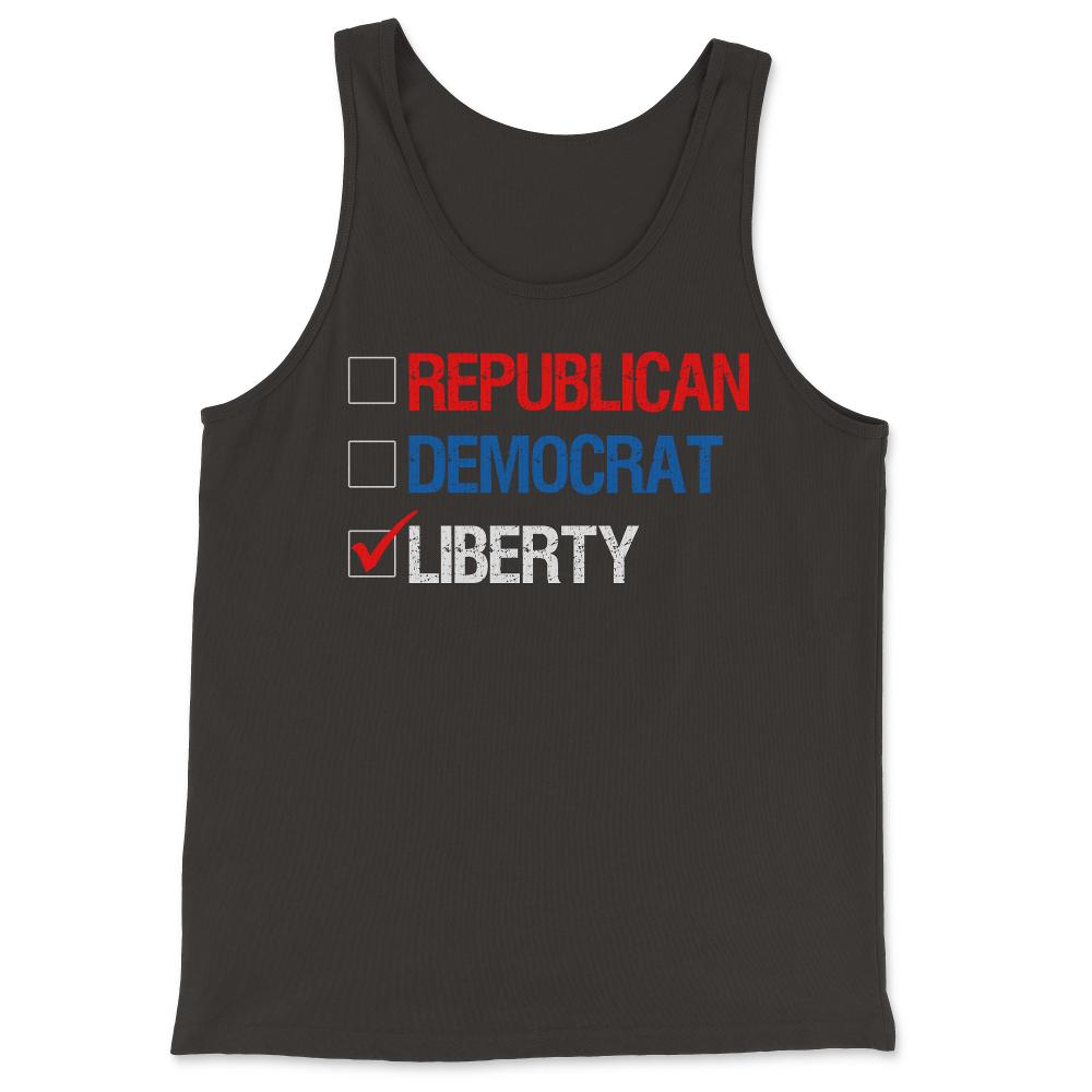 Republican Democrat Liberty Libertarian - Tank Top - Black