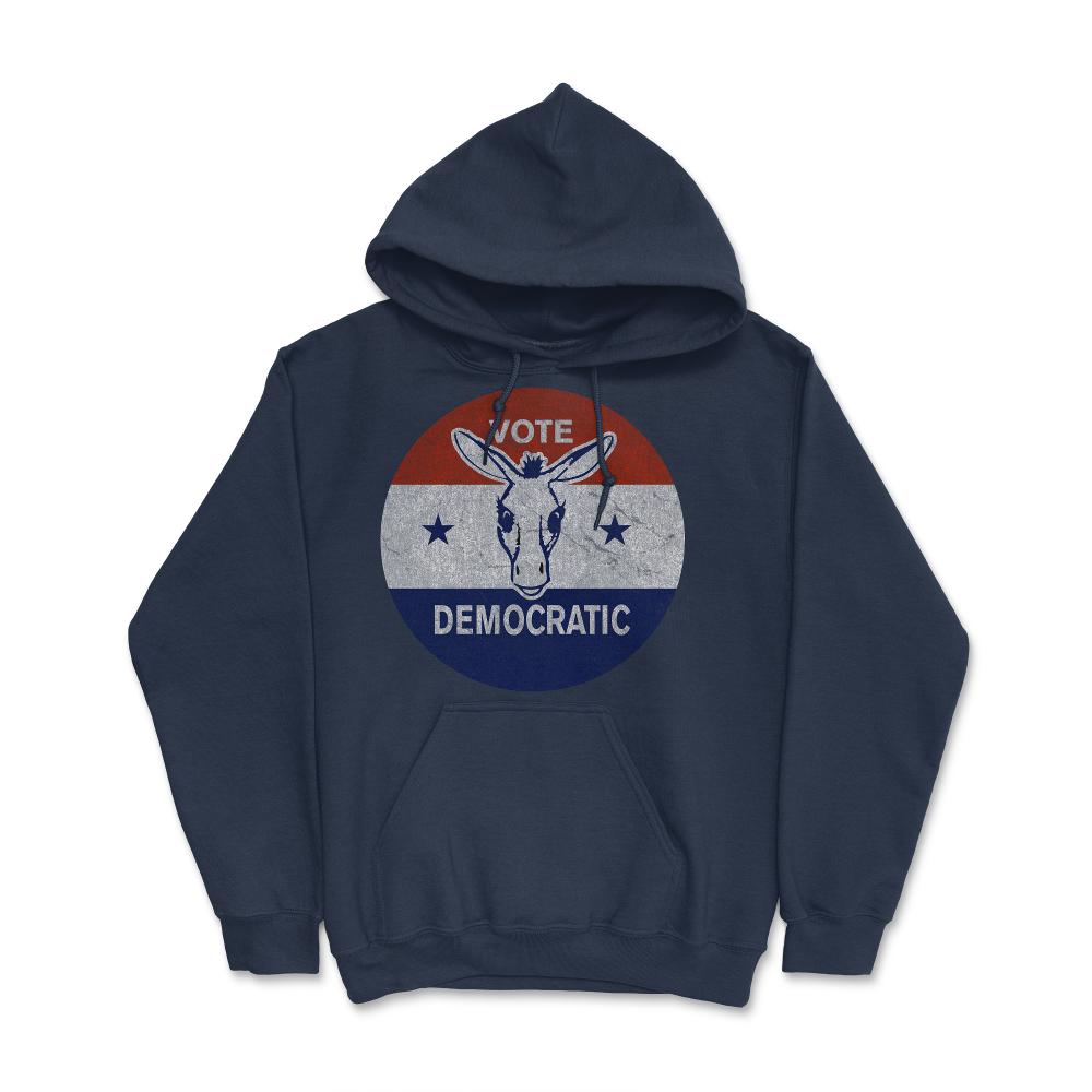 Vote Democratic Retro Democrat - Hoodie - Navy