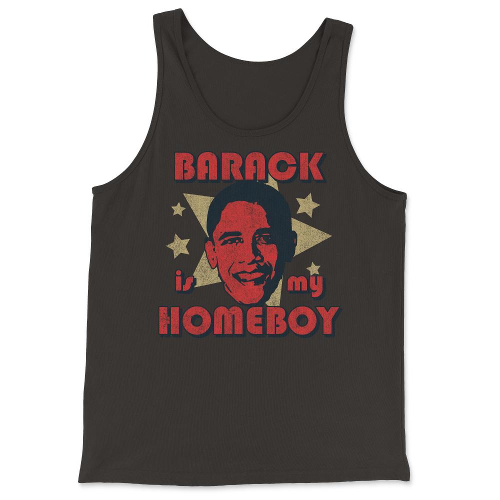 Barack Is My Homeboy Retro - Tank Top - Black