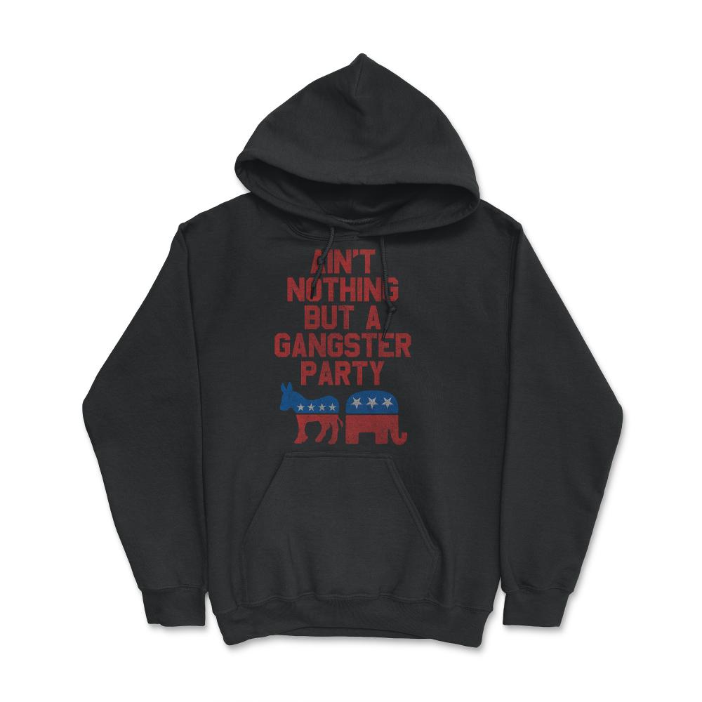 Gangsta Party Retro Independent Libertarian - Hoodie - Black