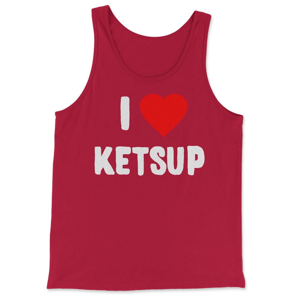 I Love Ketsup - Tank Top - Red