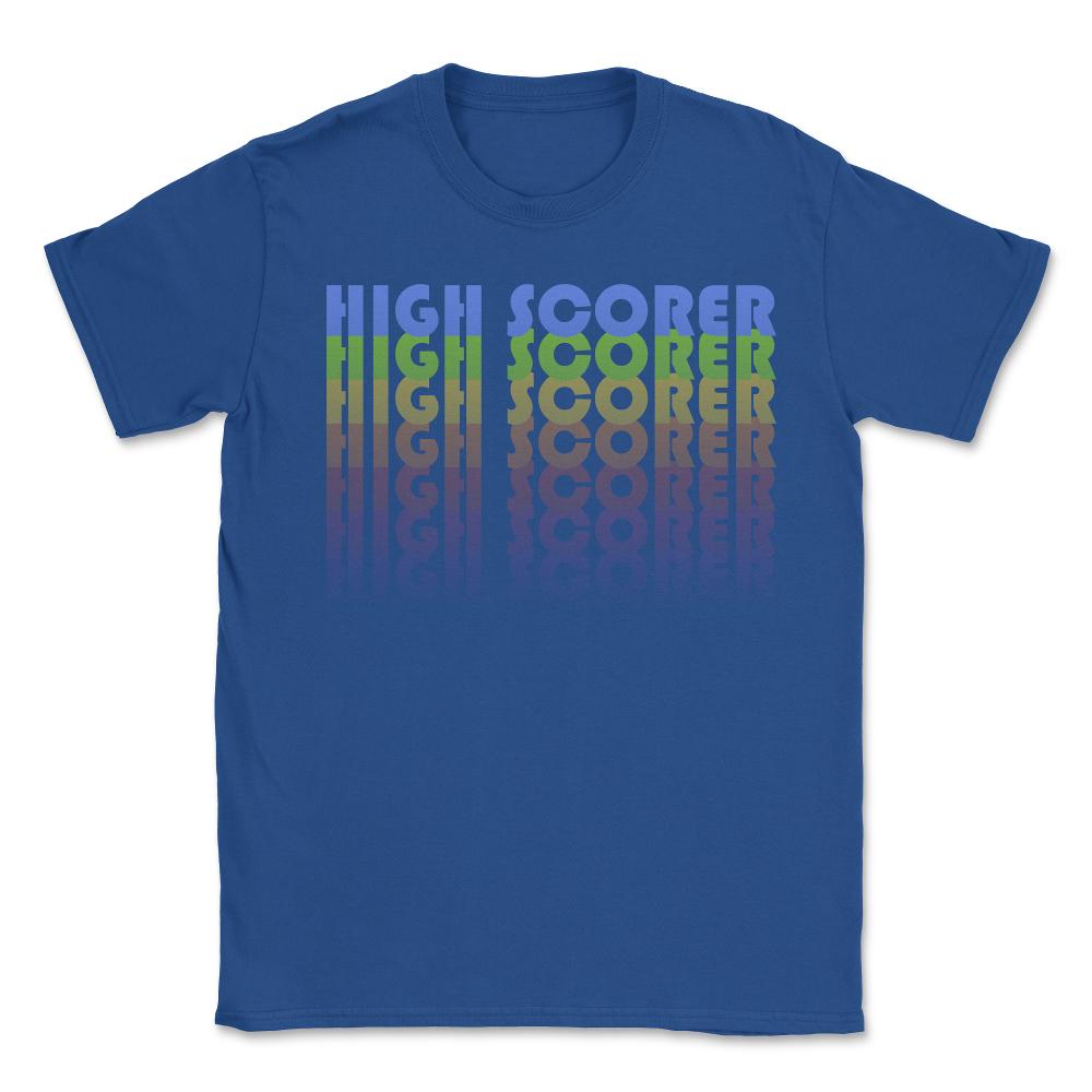 High Scorer Gamer Retro - Unisex T-Shirt - Royal Blue
