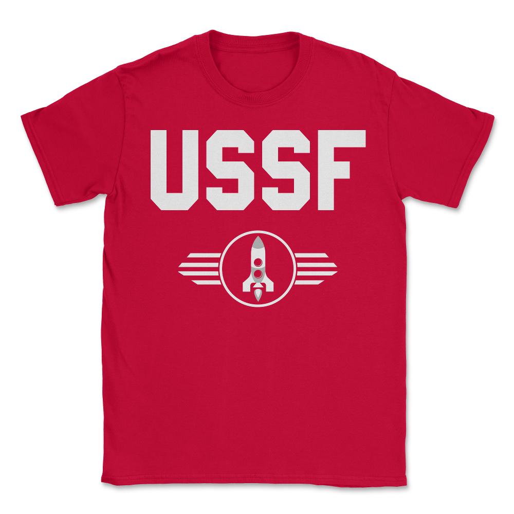United States Space Force USSF - Unisex T-Shirt - Red