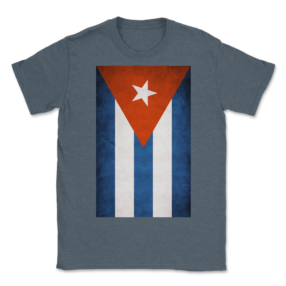 Flag Of Cuba - Unisex T-Shirt - Dark Grey Heather