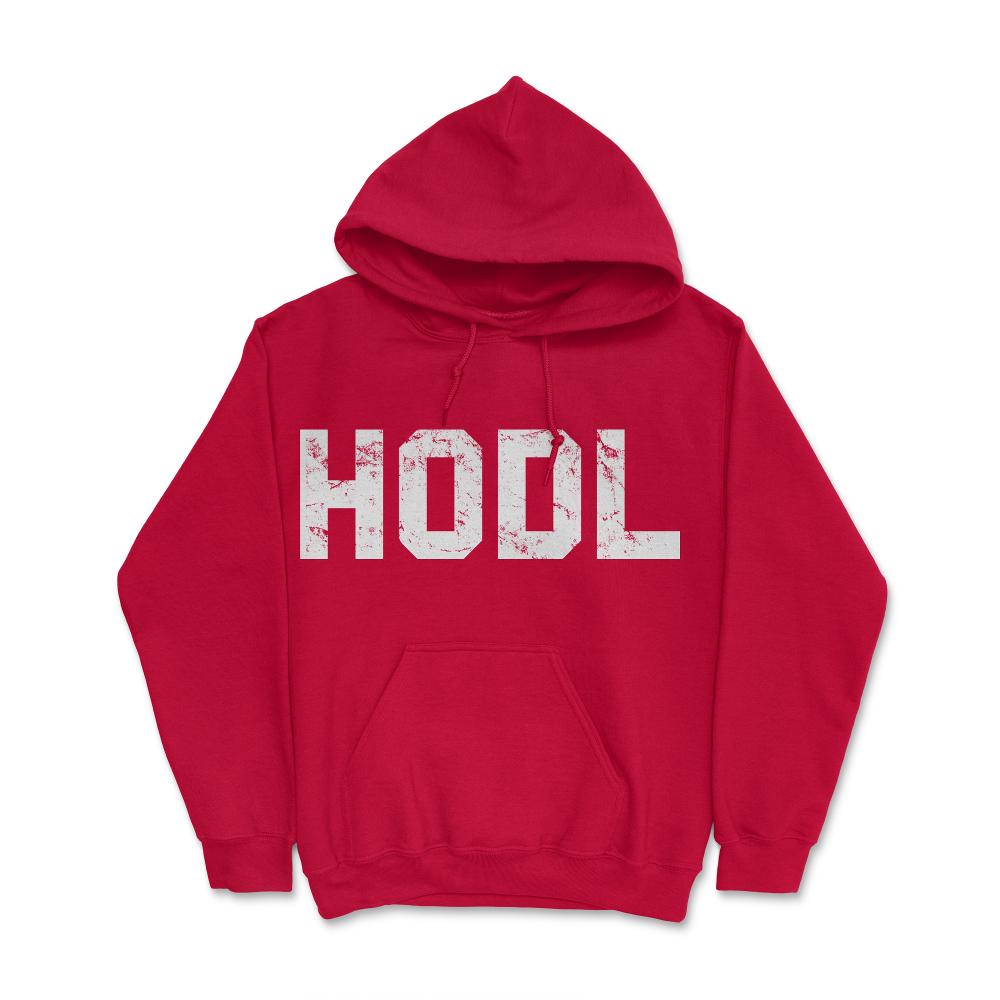 Hodl Cryptocurrency - Hoodie - Red