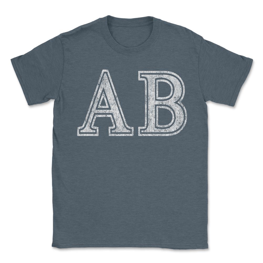 Alpha Beta Ab Retro - Unisex T-Shirt - Dark Grey Heather