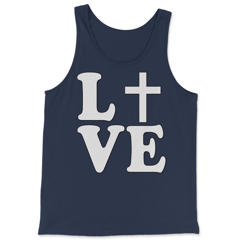 Jesus Is Love - Tank Top - Navy