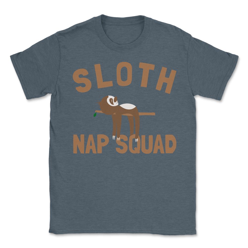 Sloth Nap Squad - Unisex T-Shirt - Dark Grey Heather