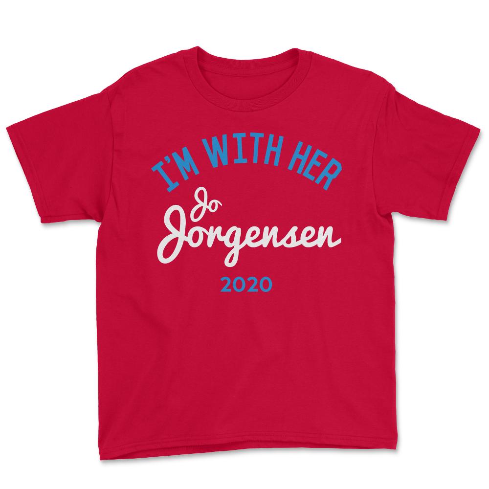 I'm With Her Jo Jorgensen Libertarian President 2020 - Youth Tee - Red