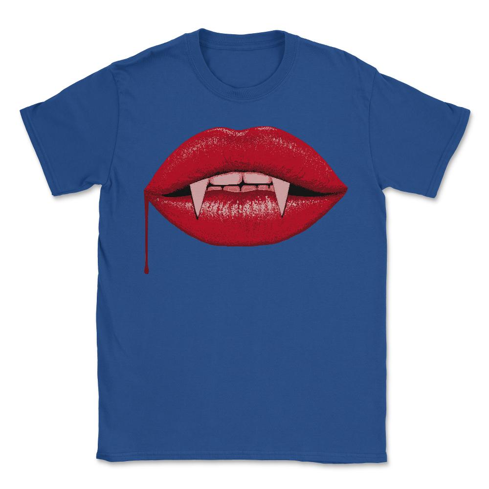 Vampire Lips - Unisex T-Shirt - Royal Blue