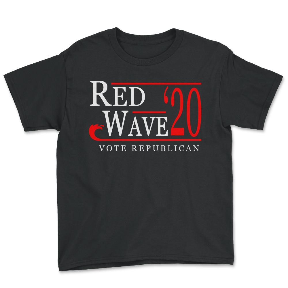 Red Wave Vote Republican 2020 Election - Youth Tee - Black
