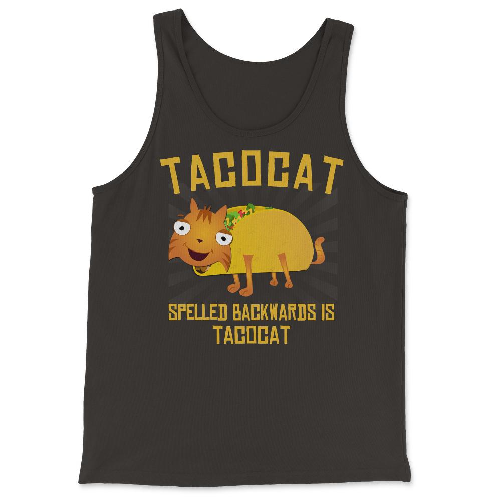 Tacocat Spelled Backwards is Tacocat - Tank Top - Black