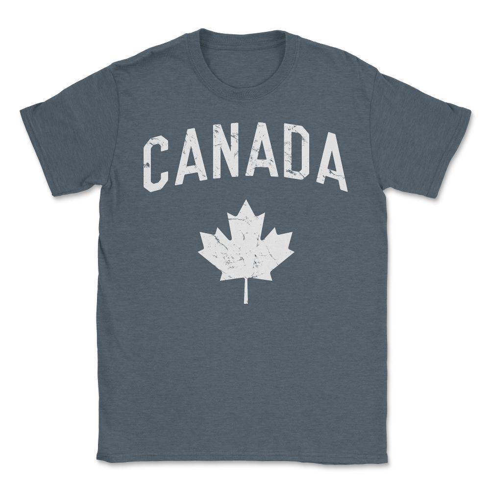 Canada Maple Leaf - Unisex T-Shirt - Dark Grey Heather