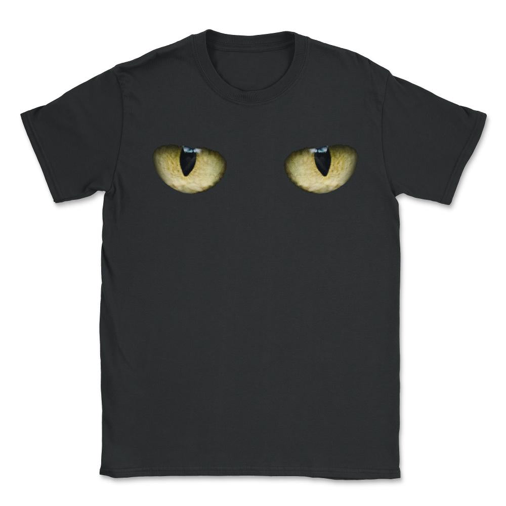 Creepy Cat Eyes - Unisex T-Shirt - Black
