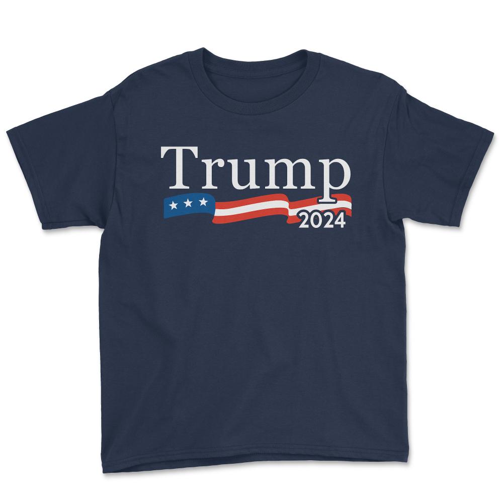 Trump 2024 For President - Youth Tee - Navy