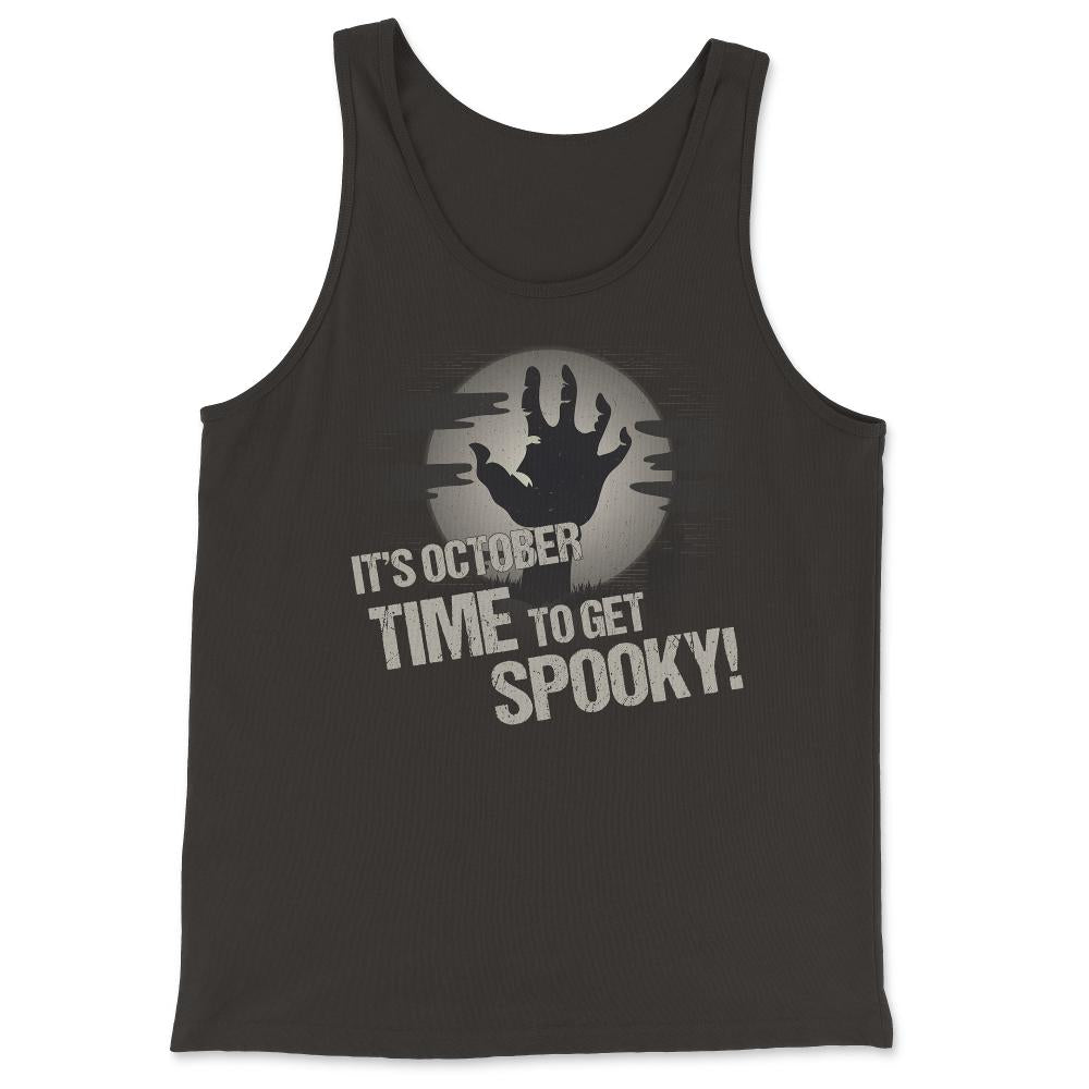 It's October Time to Get Spooky - Tank Top - Black