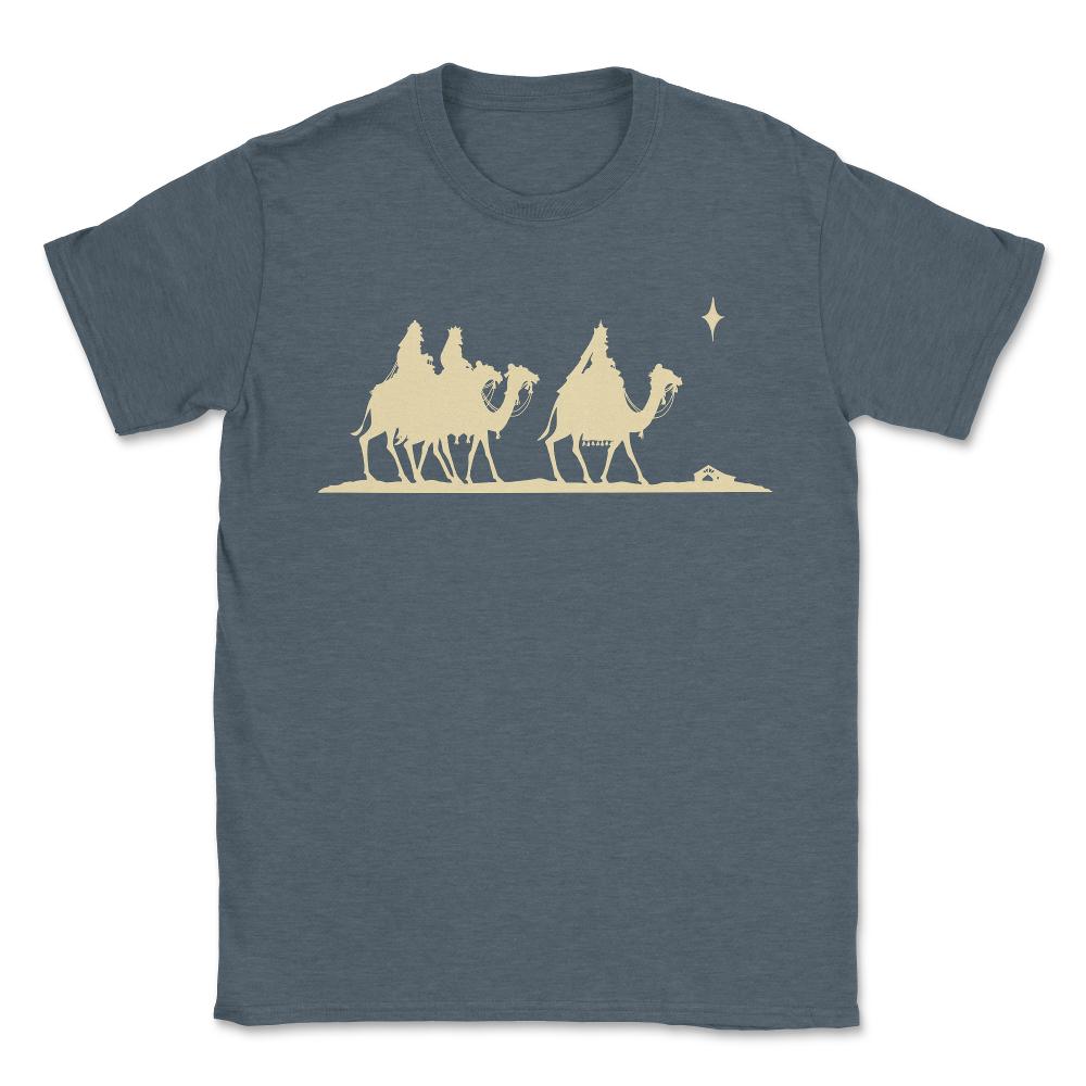 Three Kings Nativity Scene - Unisex T-Shirt - Dark Grey Heather