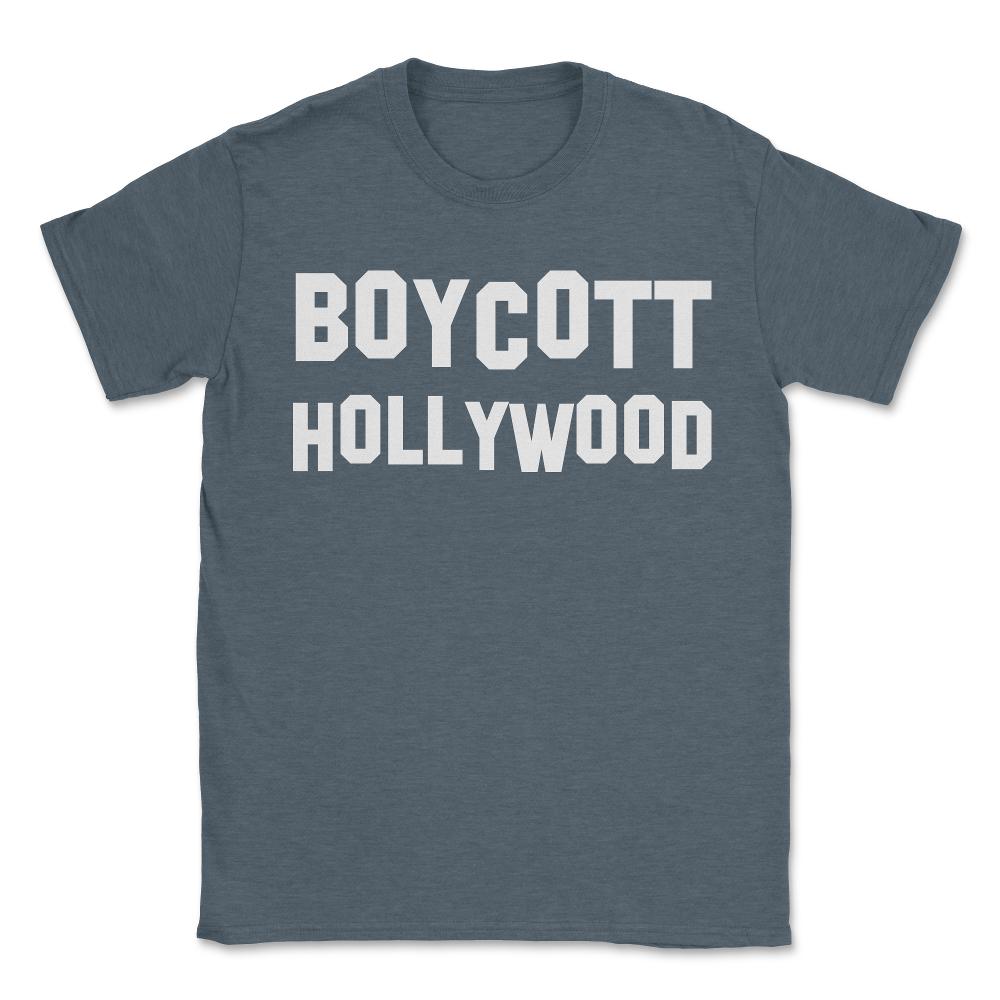 Boycott Hollywood - Unisex T-Shirt - Dark Grey Heather
