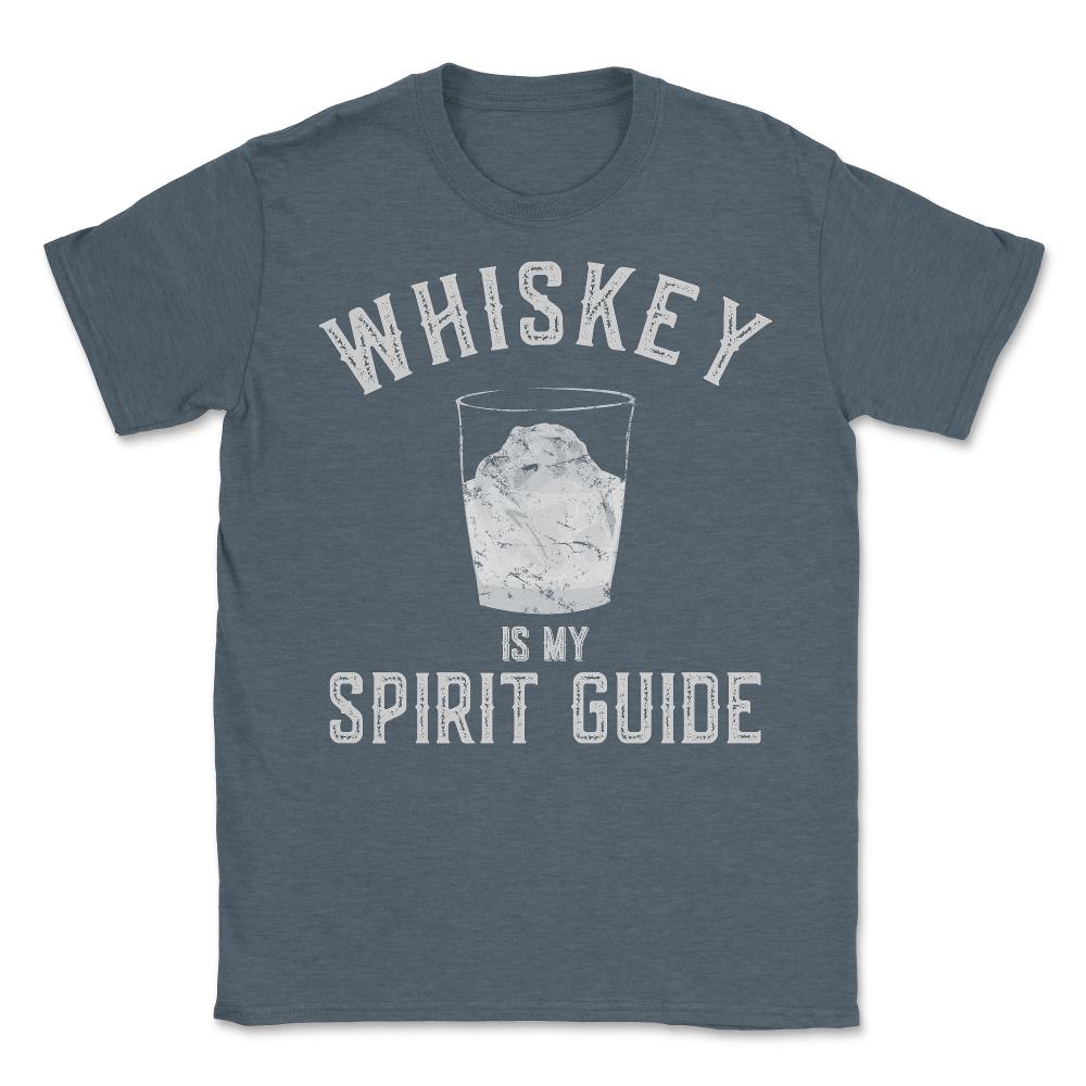 Whiskey Is My Spirit Guide - Unisex T-Shirt - Dark Grey Heather
