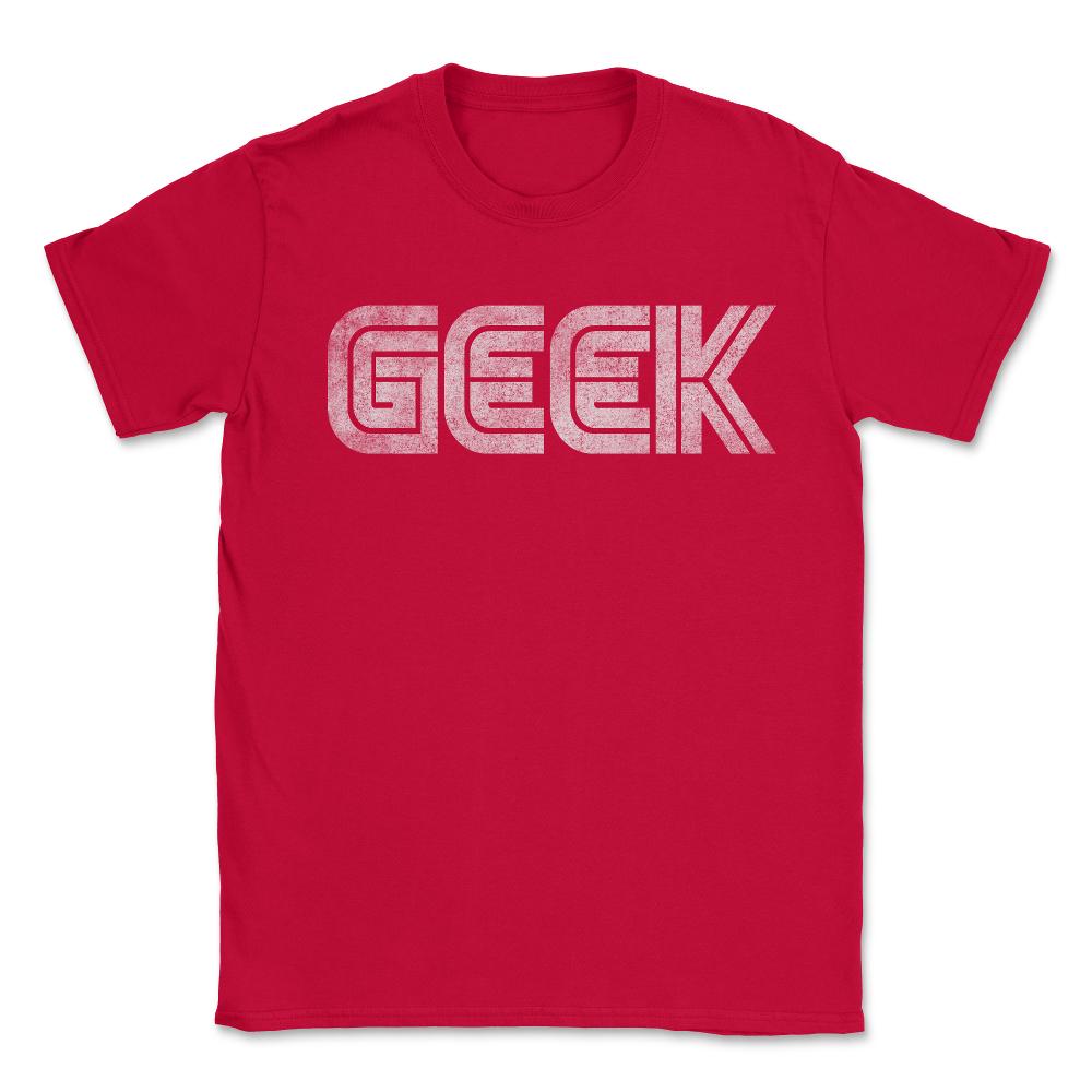 Geek Retro - Unisex T-Shirt - Red