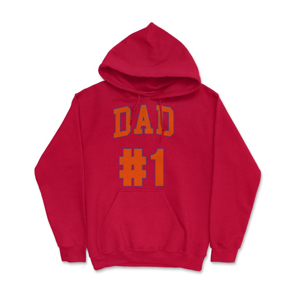 #1 dad - Hoodie - Red