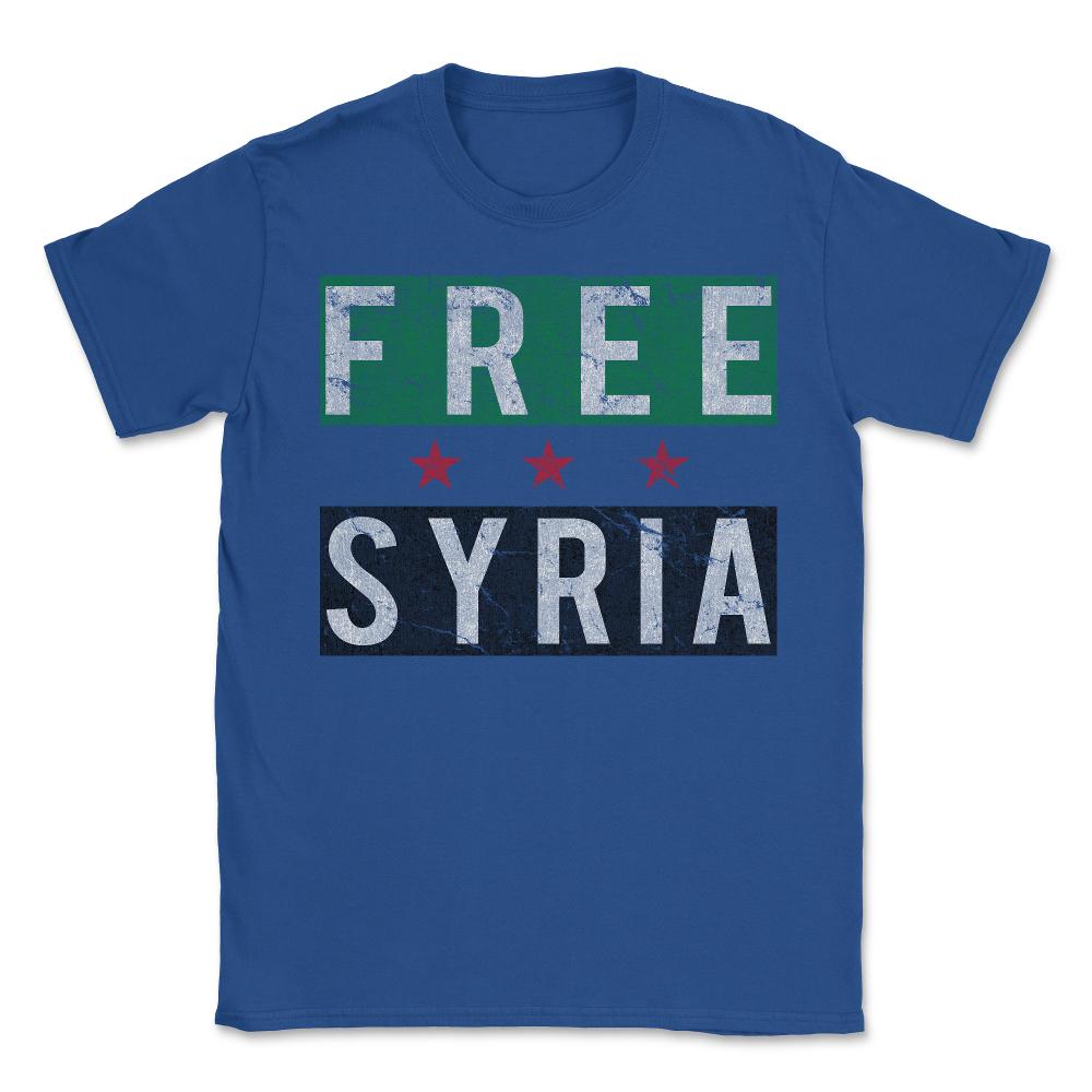 Free Syria - Unisex T-Shirt - Royal Blue