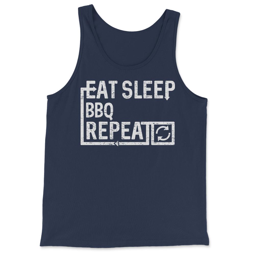 Eat Sleep BBQ - Tank Top - Navy