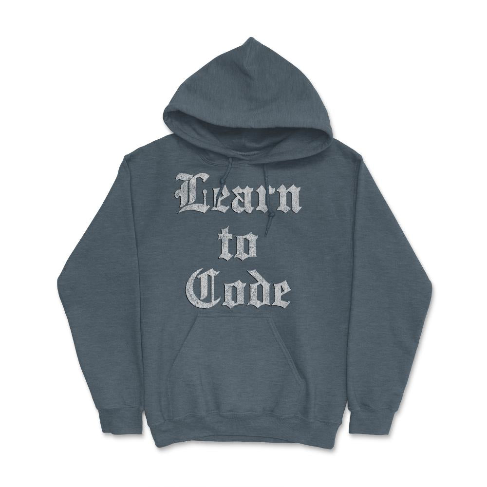 Learn to Code - Hoodie - Dark Grey Heather
