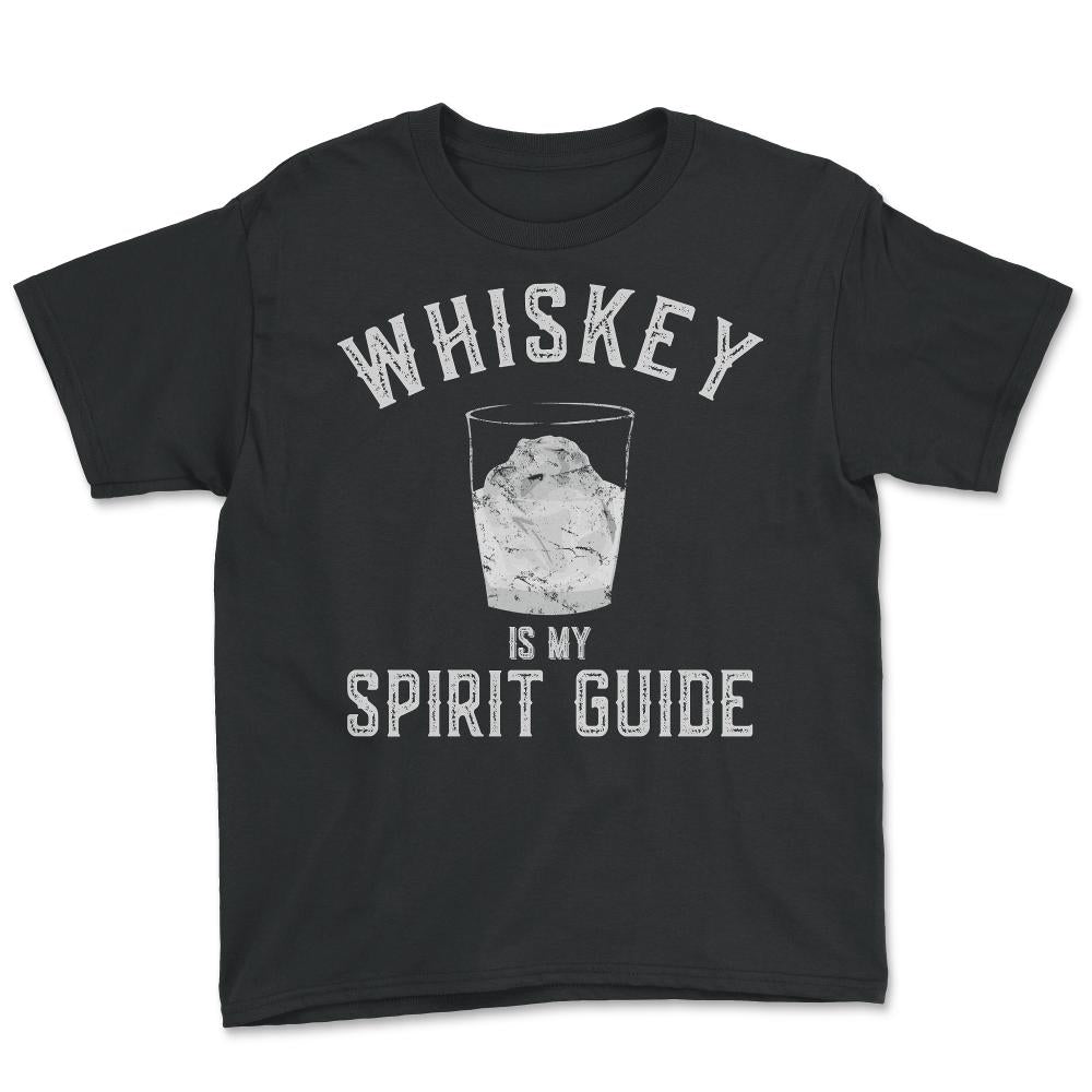 Whiskey Is My Spirit Guide - Youth Tee - Black