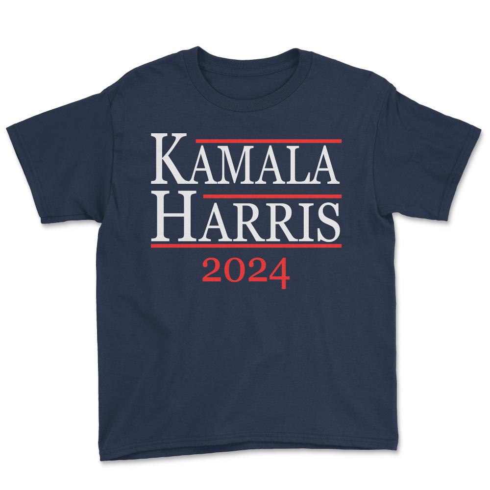 Kamala Harris For President 2024 - Youth Tee - Navy