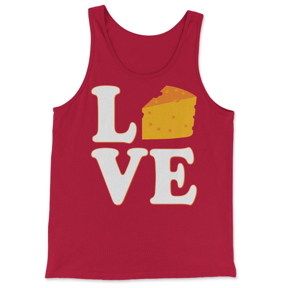 Cheese Is Love - Tank Top - Red