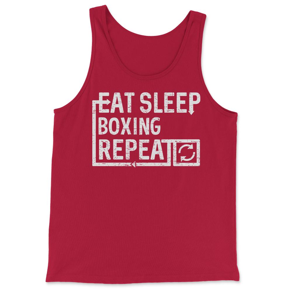 Eat Sleep Boxing - Tank Top - Red