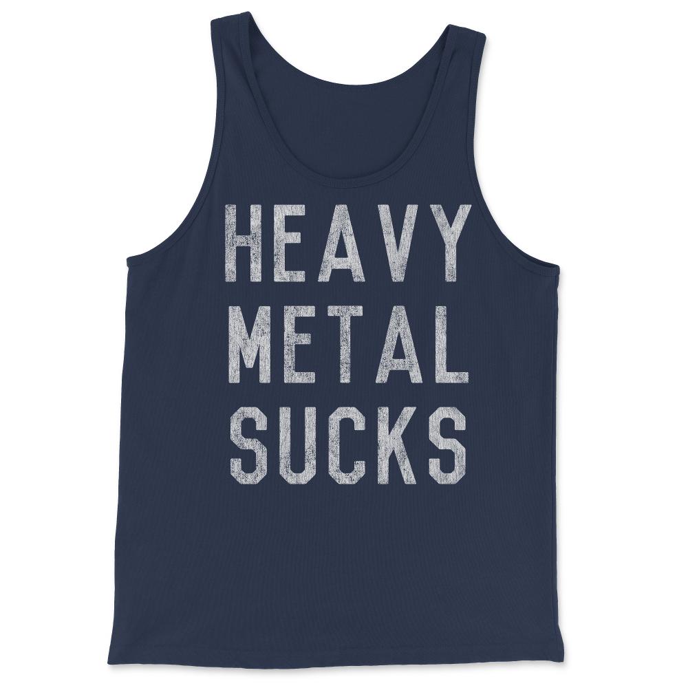 Retro Heavy Metal Sucks - Tank Top - Navy