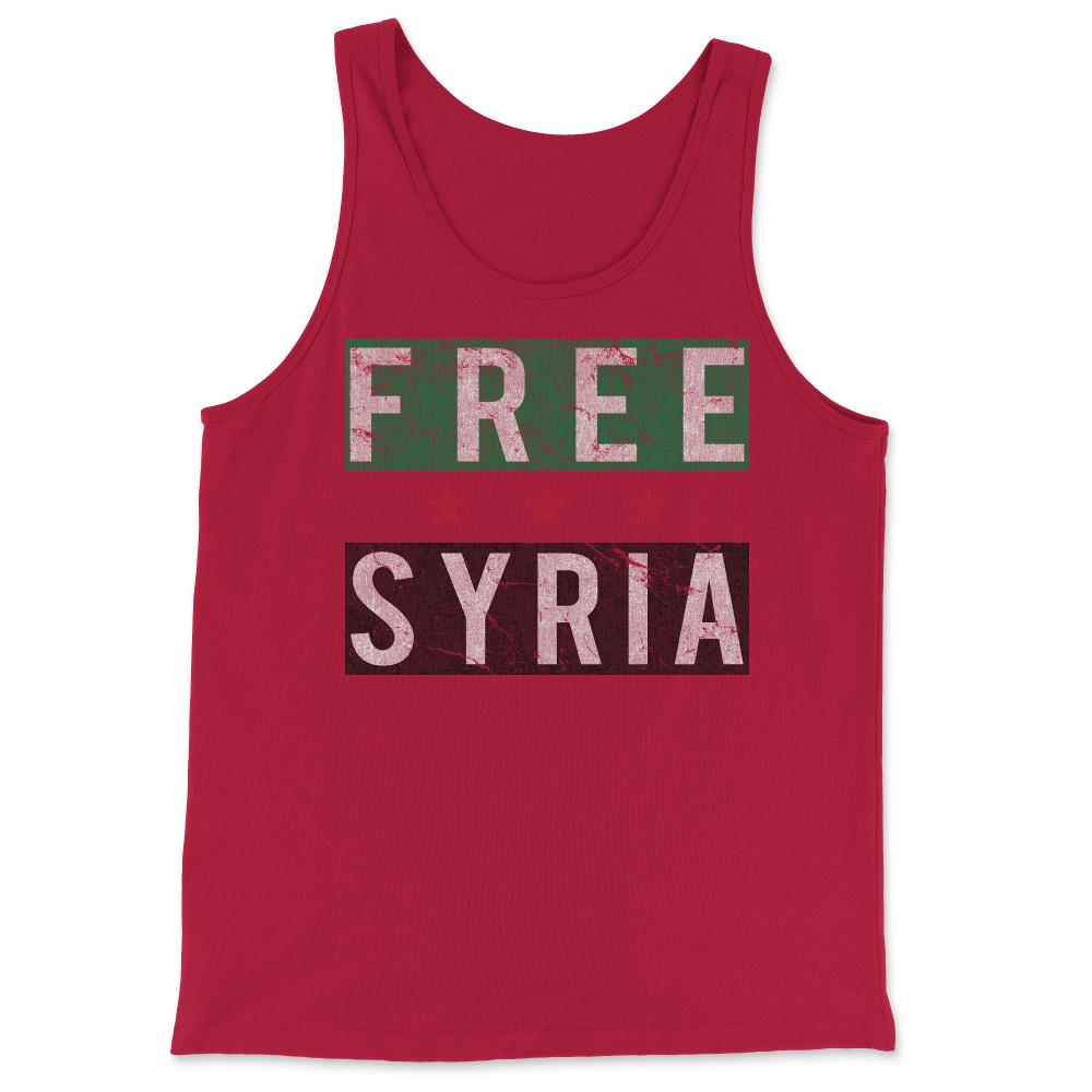 Free Syria - Tank Top - Red