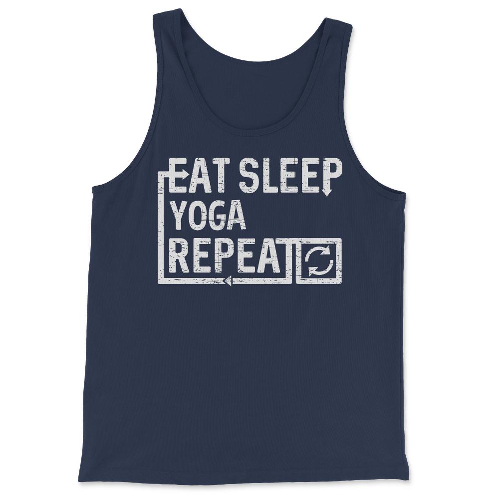 Eat Sleep Yoga - Tank Top - Navy
